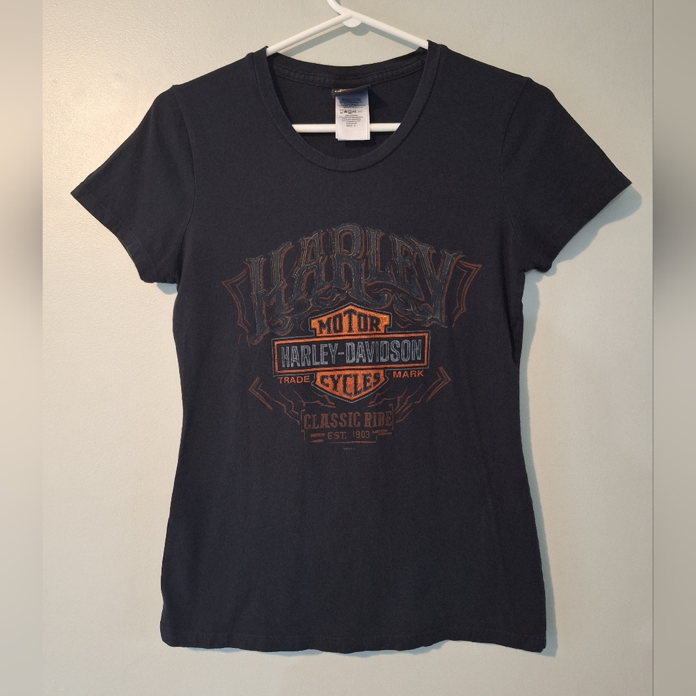 Harley-Davidson Women's Black Graphic Tee - S